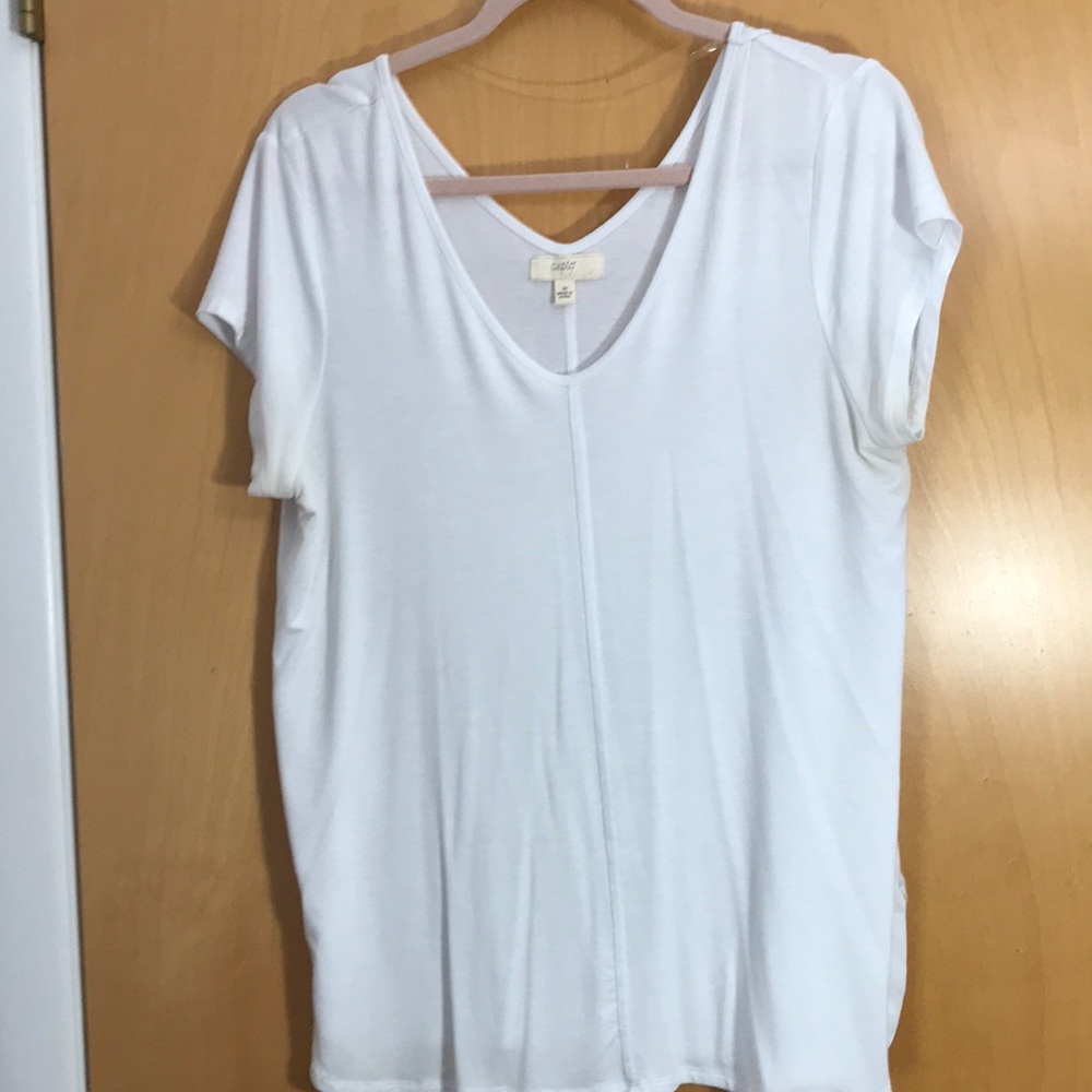 Cupid white loose tee medium